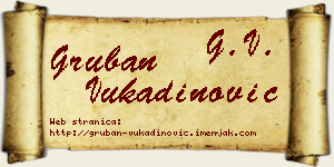 Gruban Vukadinović vizit kartica